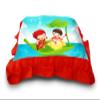 Kesar Enterprises Micro Front & Velvet Back Pillow Cushion for Boy & Girl (Rectangle Shape) - 14 x 20-inches Style 35 view 3