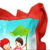 Kesar Enterprises Micro Front & Velvet Back Pillow Cushion for Boy & Girl (Rectangle Shape) - 14 x 20-inches Style 35 view 4