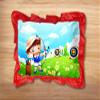 Kesar Enterprises Micro Front & Velvet Back Pillow Cushion for Boy & Girl (Rectangle Shape) - 14 x 20-inches Style 59 view 2