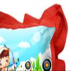 Kesar Enterprises Micro Front & Velvet Back Pillow Cushion for Boy & Girl (Rectangle Shape) - 14 x 20-inches Style 59 view 4