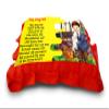 Kesar Enterprises Micro Front & Velvet Back Pillow Cushion for Boy & Girl (Rectangle Shape) - 14 x 20-inches Style 83 view 3
