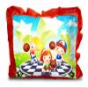Kesar Enterprises Micro Front & Velvet Back Pillow Cushion for Boy & Girl (Rectangle Shape) - 14 x 20-inches Style 68 view 1