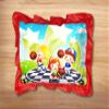 Kesar Enterprises Micro Front & Velvet Back Pillow Cushion for Boy & Girl (Rectangle Shape) - 14 x 20-inches Style 68 view 2