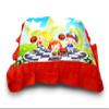 Kesar Enterprises Micro Front & Velvet Back Pillow Cushion for Boy & Girl (Rectangle Shape) - 14 x 20-inches Style 68 view 3