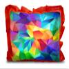Kesar Enterprises Micro Front & Velvet Back Pillow Cushion for Boy & Girl (Rectangle Shape) - 14 x 20-inches Style 135 view 1