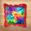 Kesar Enterprises Micro Front & Velvet Back Pillow Cushion for Boy & Girl (Rectangle Shape) - 14 x 20-inches Style 135 view 2