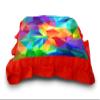 Kesar Enterprises Micro Front & Velvet Back Pillow Cushion for Boy & Girl (Rectangle Shape) - 14 x 20-inches Style 135 view 3