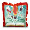 Kesar Enterprises Micro Front & Velvet Back Pillow Cushion for Boy & Girl (Rectangle Shape) - 14 x 20-inches Style 146 view 1