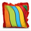 Kesar Enterprises Micro Front & Velvet Back Pillow Cushion for Boy & Girl (Rectangle Shape) - 14 x 20-inches Style 125 view 1