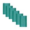 GLEAM Dining Table Mats 6 Piece Machine Washable (Aqua Place mats) view 1