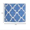AEROHAVEN Glorious Super Soft Microfiber Abstract Moroccan Designer Anti Slip Bathmat (Aqua, 50 cm x 80 cm) view 2
