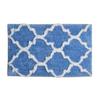 AEROHAVEN Glorious Super Soft Microfiber Abstract Moroccan Designer Anti Slip Bathmat (Aqua, 50 cm x 80 cm) view 4