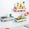 HEMJEX Plastic Bathroom Storage Shelf Organization with Rack Basket with Self Stick for Shampoo; Conditioner and Soap view 4