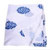 Miyanbazaz Textiles Cotton Tablecloth Tea/Coffee Table Cover Dining Table Cover Center Table Cover Square Table Cover (40 x 60 inch, Blue Silver Leaf) view 3
