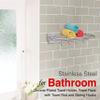 Fortune Stainless Steel Towel Rack with Towel Rod and Sliding Hooks for Bathroom Chrome Plated Towel Holder Size (18 INCH) view 3