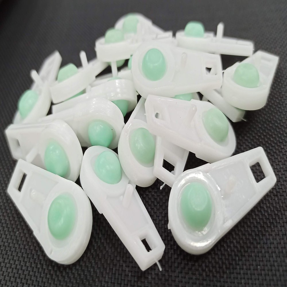 FAPBADRI Plastic Runners/Sliders for Power Track/Curtain Channel - 50 Pieces