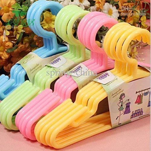 Ivaan Plastic Hanger (Multicolor, Set of 12)