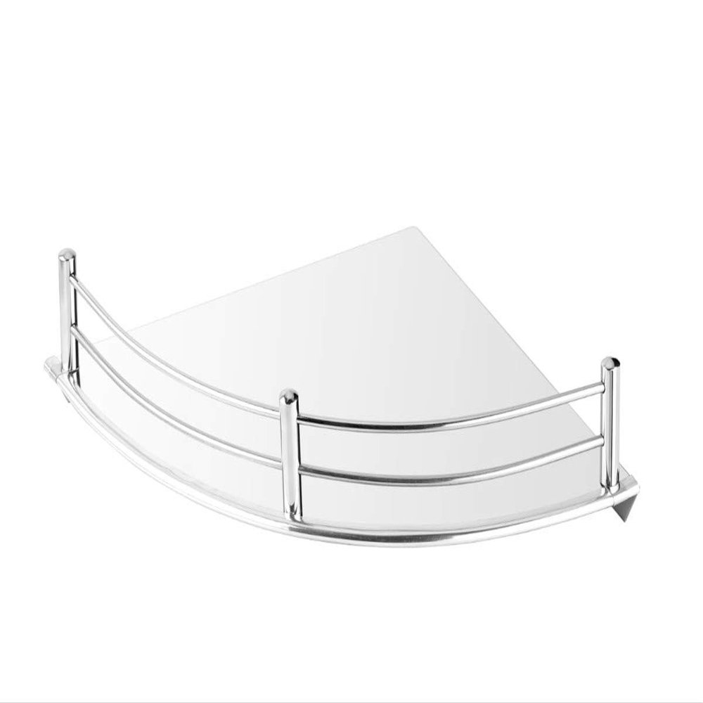 PROMIXO Heavy Duty (Pack of 1) Stainless Steel Self Corner for Bathroom,Corner Shelves for Home.