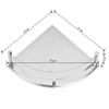 PROMIXO Heavy Duty (Pack of 1) Stainless Steel Self Corner for Bathroom,Corner Shelves for Home. view 3