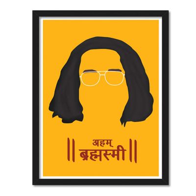 Good Hope -Aham Brahashmi Sacred Games Framed Poster For Room & Office (10 Inch X 13 Inch, Framed)