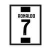 Good Hope - Ronaldo Framed Poster For Room & Office (10 Inch X 13 Inch, Framed) Footballers frame posters, football Player Motivational photo frames, Players Posters for wall decor, bedroom, dining hall, Livingroom, sports room, boys & men rooms deco view 1