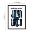 Good Hope John Wick Movie Framed Poster 10x13 Inch  Keanu Reeves Wall Art for Home Office Decor, Action Movie, Gift for Fans, Gun Fu Film, Print for bedroom living room hostel room decor home office view 2