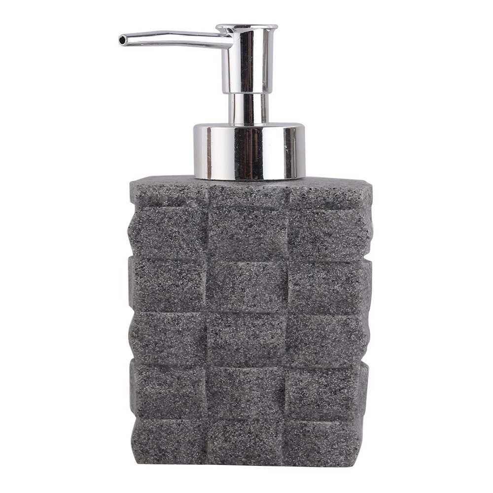 TOTO DEALS Stone Premium Design Sand Liquid Soap Dispenser (Capacity: 350ml, Grey)