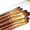 Chrome Small Handle Synthetic Filbert Tip Artist Paint Brushes- 6 Piece Set for Acrylic, Watercolor, Oil Painting view 2