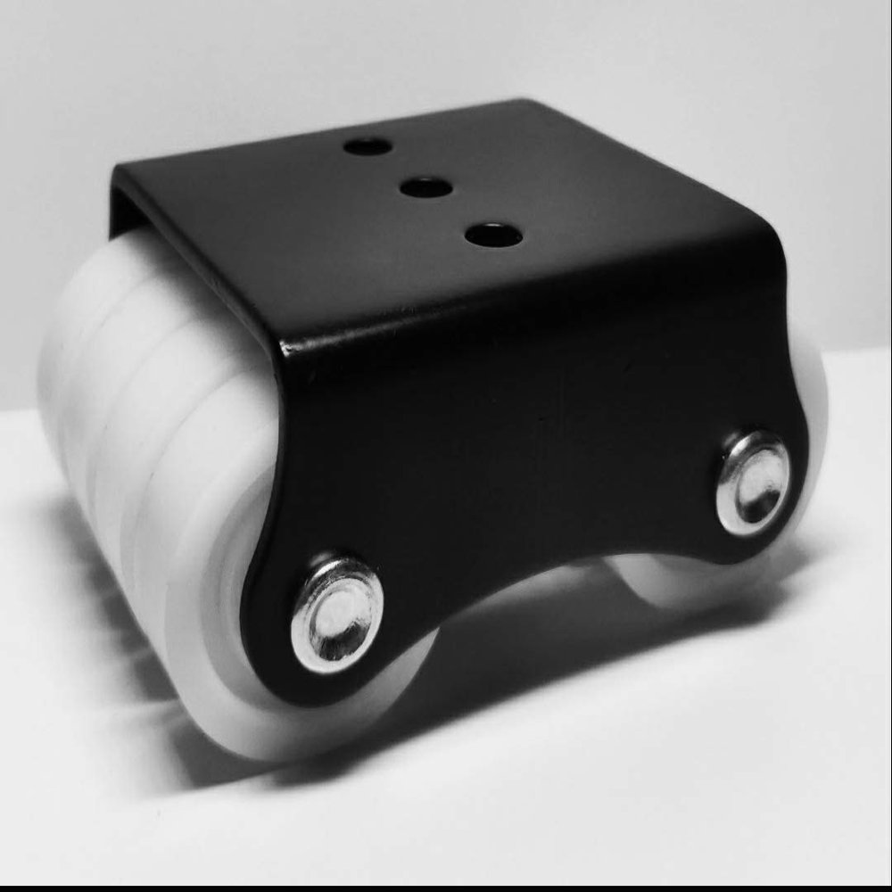 EKTA Enterprises Premium 8 Wheels Bush Delrin Roller Castor Wheel in 1 Box (Height 38 mm) - 4 Pieces