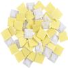 Gilhot Cable Ties Adhesive Mounts, 25mm x 25mm White Nylon Zip Cable Tie Mount for Wire Clips Wraps Base Holder Sticky Pads Cable Organizer(Pack Of 100) view 1