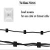 Gilhot Cable Ties Adhesive Mounts, 25mm x 25mm White Nylon Zip Cable Tie Mount for Wire Clips Wraps Base Holder Sticky Pads Cable Organizer(Pack Of 100) view 2
