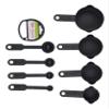 Freshome Plastic 8 Piece Measuring Cups and Spoons for Kitchen Cake Baking and Cooking Teaspoon Tablespoon Spoon Accessories Tools Set view 2