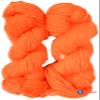 Ganga Motu Thick Chunky Wool Hand Knitting Yarn (Tiger Orange) (Hanks-400gms) view 1