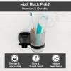Plantex Space Aluminum Glass Tumbler Holder/Tooth Brush Holder/Bathroom Accessories (Black) view 2