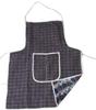 Heart Home Checkered Design 4 Pieces Cotton Kitchen Apron with Front Pocket (Multi)- CTHH04453 view 3