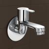 Plantex Pure Brass FLO-801 Bib Cock Water Tap with Water Saving Aerator/Dual Bib Tap with Brass Wall Flange & Teflon Tape for Washbasin with 7-Year Warranty (Mirror Chrome) view 1