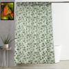 Heart Home PVC 7 Feet Shower Curtain with 8 Hooks (Green)- CTHH418 view 2