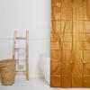 Heart Home PVC 7 Feet Shower Curtain with 8 Hooks (Gold)- CTHH423 view 2