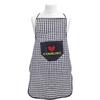 Heart Home Checkered Design Cotton 2 Pieces Waterproof Apron with Front Pocket (Maroon & Black) CTHH01751 view 4