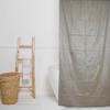 Heart Home PVC 7 Feet Shower Curtain with 8 Hooks (Cream)- CTHH0437 view 2