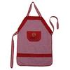 Heart Home Cotton 1 Piece Waterproof Kitchen Apron with Front Pocket (Red)- CTHH0878 view 3