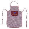 Heart Home Checkered Design Cotton 2 Pieces Waterproof Apron with Front Pocket (Maroon) CTHH01741 view 3