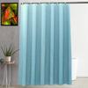 Heart Home Self Lining Design 7 Feet Shower Curtain with 8 Hooks (Sky Blue)- CTHH06455 view 2