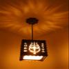 US DZIRE 510 Lord shivji Ceiling Light Wooden Pendant lamp Shade (with Bulb) Hanging Night Lamp for Home Dcor Living Room Office Hotel caf Restaurant etc. view 2