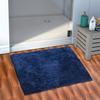 AEROHAVEN Solid Modern Bath Mat (Navy, Microfiber, 50 cm x 80 cm) view 1