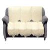 Heart Home CTHH03064 -Circle Design Cotton 3 Seater Sofa Cover (Cream, Standard) 2 Piece view 1