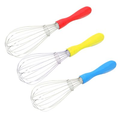 Heart Home Dolphin 3 Pieces Stainless Steel Hand Blender Mixer Froth Whisker Latte Maker for Milk Coffee Egg Beater Juice,30 Cm (Multi) - CTHH15112