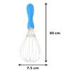 Heart Home Dolphin 3 Pieces Stainless Steel Hand Blender Mixer Froth Whisker Latte Maker for Milk Coffee Egg Beater Juice,30 Cm (Multi) - CTHH15112 view 4