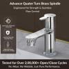 Plantex Pure Brass Pillar Tap for wash Basin with Water Saving Aerator/Wash Basin Tap/Taps for Basin- 7 Year Warranty by Plantex-(FLO-803-Chrome) view 2