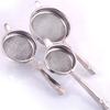 Heart Home 3 Pieces Stainless Steel Double Mesh Tea Strainer Chalni 8, 9, 10 cm Diameter (Silver) CTHH018942 view 1